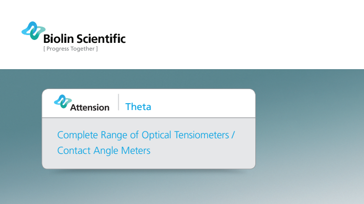 Attension Theta Optical Tensiometers