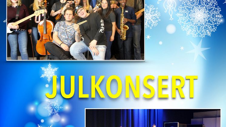 Julkonsert med Kulturskolan, Estetiska programmet och Lindesbergs Storband 