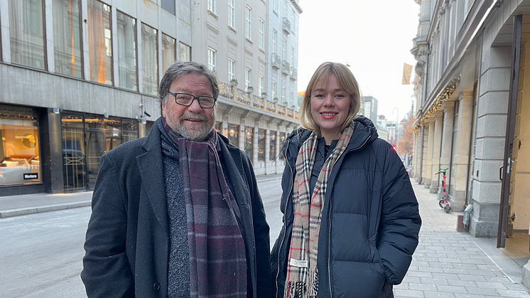 Øivind Pedersen, styreleder i Norske Festivaler og Siri Haugan Holden, daglig leder i Norske Kulturarrangører. Foto: Olivia Voster