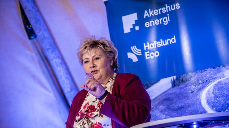- Åpningen av Tolga kraftverk er egentlig et bilde på noe som er større, sa statsminister Erna Solberg da hun offisielt åpnet kraftverket