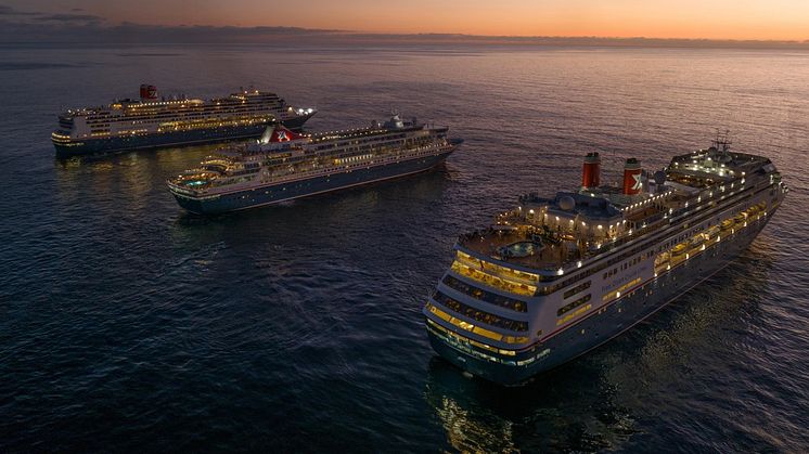 Fred. Olsen Cruise Lines’ fleet of three ships unite for celebrations in Madeira
