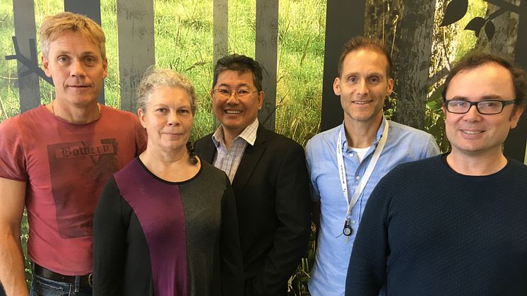 Christer Malm, Irene Granlund, Nelson Khoo, Anders Mannelqvist and Raik Wagner at Pro Test Diagnostics.