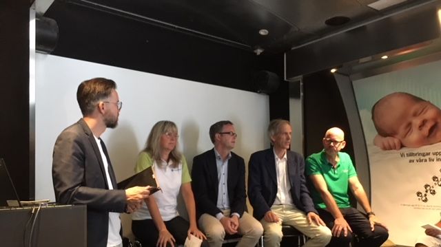 Paneldebattörer i Svensk Radonförenings seminarium i Almedalen