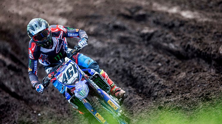 レース1で7位、レース2で5位、総合5位となった#461 ロマン・フェーブル＆YZ450FM