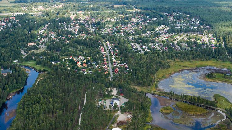 Återvinningscentralen i Hörnefors innan ombyggnationen.