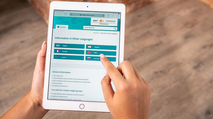 Beitragsservice informiert in sechs Weltsprachen zum Rundfunkbeitrag