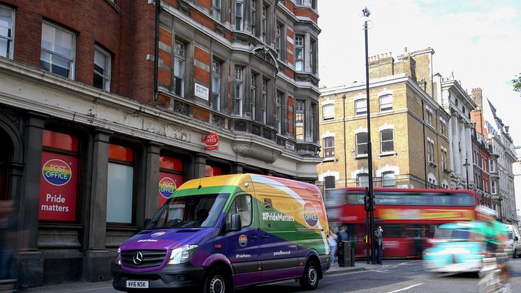 Post Office makes a wheely special delivery in time for Pride 