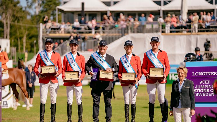 Brilliant win for Belgium in Longines FEI Jumping Nations  Cup™ of SWEDEN in sunny Falsterbo