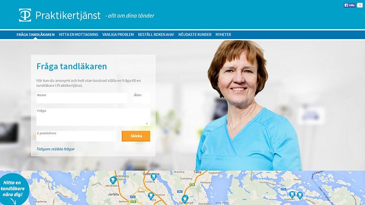 Praktikertjänsts webbplats alltomdinatander.se ännu bättre för besökaren   