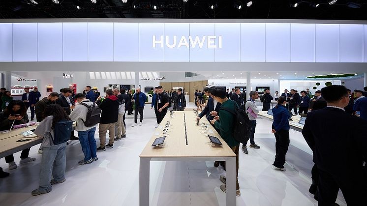 Huaweis monter på Mobile World Congress i Barcelona