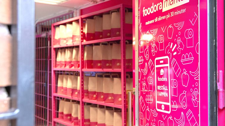 foodora market fyller ett år - slår rekord efter rekord