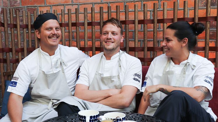 Petter Nordlander, Olof Håsteen och Cecilia Åsberg är kocktrion som sätter ny krydda på Gotthards krog. 