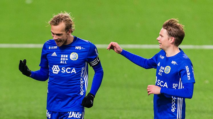 Pontus Engblom och Johan Blomberg, GIF Sundsvall. Foto: Bildbyrån