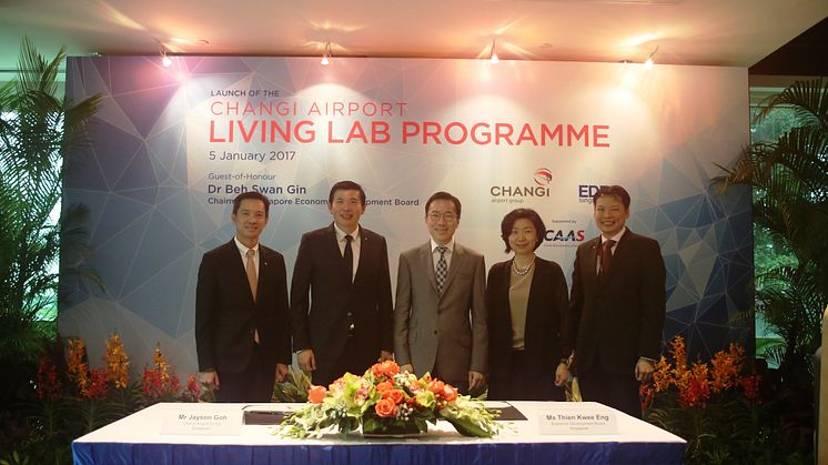 CAG launched the ‘Changi Airport Living Lab Programme in partnership with EDB