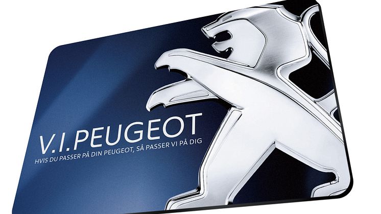 Peugeot introducerer et helt nyt loyalitetskoncept: V.I.Peugeot