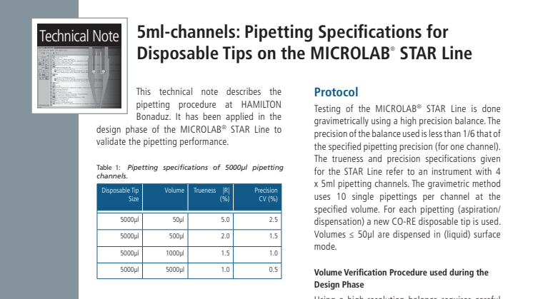 5 ml Channel for mixing blood, quick, easy and efficient
