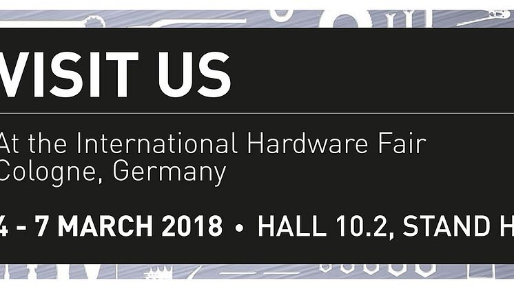 Saint-Gobain Abrasives on näytteilleasettajana Eisenwarenmesse – International Hardware Fair 2018 –messuilla