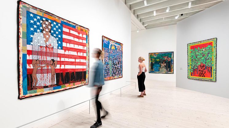 One of the new exhibtion is a Faith Ringgold retrospective with works from the 1960s to the 2000s. Photo: Mikael Lundgren.