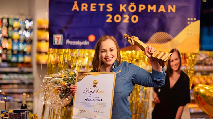 Amanda Blok, Årets köpman Pressbyrån 2020