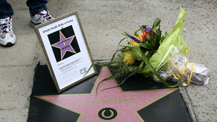 Järvsöfaks invald i Glada Hudik Walk of Fame