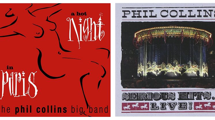 Phil Collins - A Hot Night in Paris og Serous Hits... Live! artwork