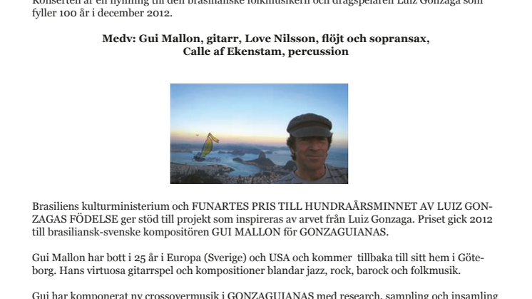 Gui Mallon Ensemble: Gonzaguianas