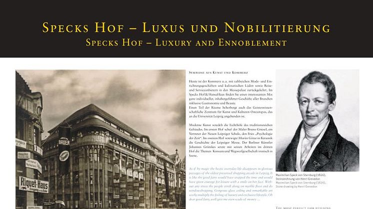 "Specks Hof - Luxus und Nobilitierung" - Specks Hof