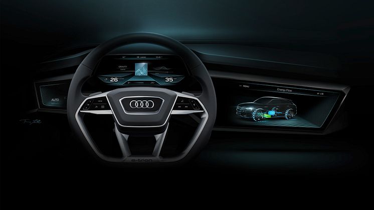 Audi h-tron quattro display