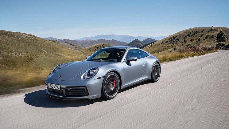 Världspremiär för nya Porsche 911 på bilsalongen i Los Angeles