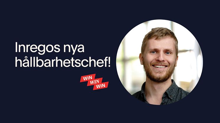 Sebastian Holmström ny hållbarhetschef på Inrego