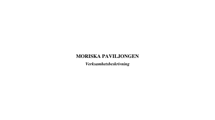 Moriskan - ärende i Malmö kulturnämnd
