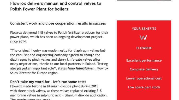 Good test results - Result in order from Poland