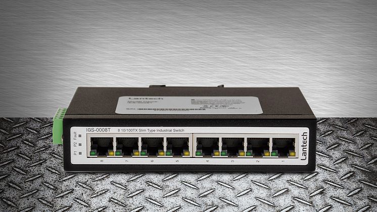 Kompakt gigabitswitch för industrin