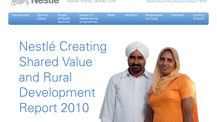 Nestlé CSV report 2010 - rural development