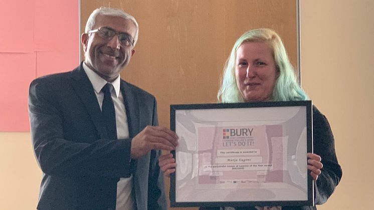 Congratulations to Bury's Adult Learner of the Year