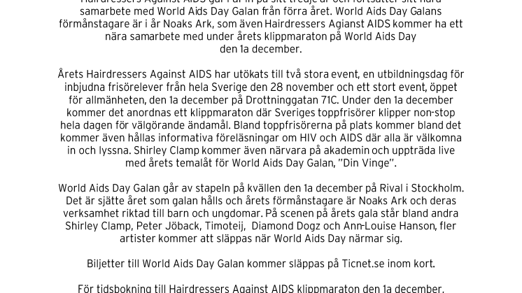 Hairdressers Against AIDS 2014