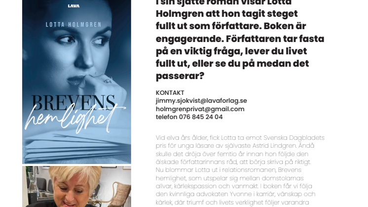 Pressmeddelande Brevens hemlighet av Lotta Holmgren