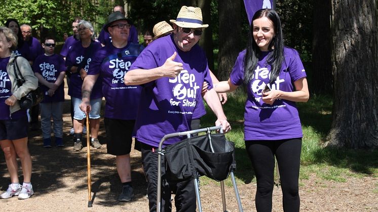 Anna Richardson calls on residents in Eastbourne to take a Step Out for Stroke