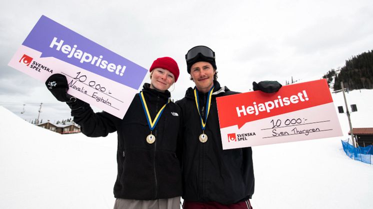 SM-guld i halfpipe till Novalie Engholm och Sven Thorgren