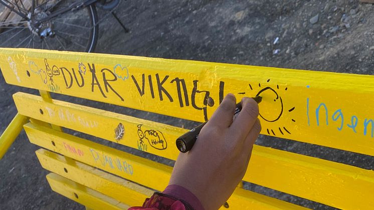 Snart dyker gula bänkar upp i Skellefteå kommun – uppmuntrar till att slå sig ner och prata