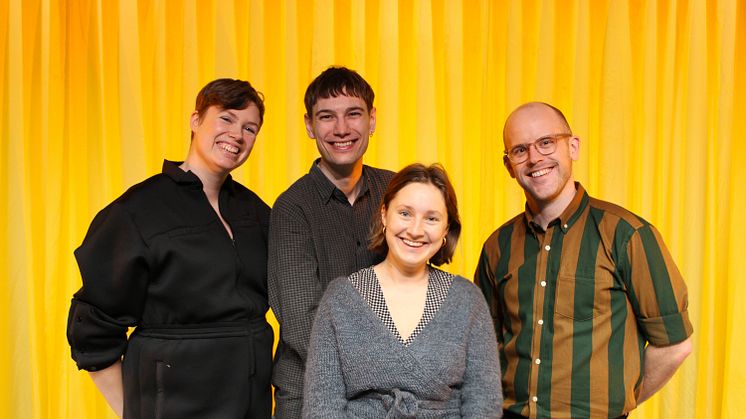 Nanna Cecilie Bang, Nicolai Duckert Perrild, Anne Laybourn og Niels Erling. Foto: Agnete Henneberg.