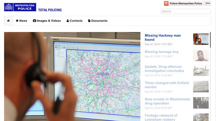 ​Metropolitan Police Service Launch Online Press Office