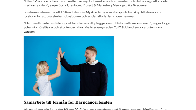 Läxhjälpsföretag bjuder Sveriges skolor på föreläsning om studieteknik