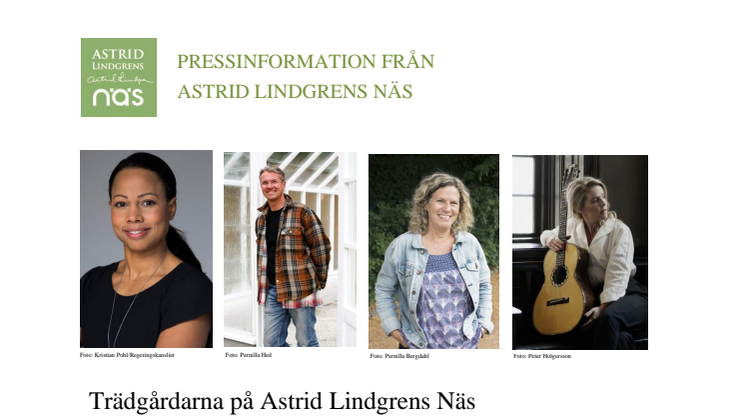 Trädgårdarna på Astrid Lindgrens Näs öppnar i sin helhet!