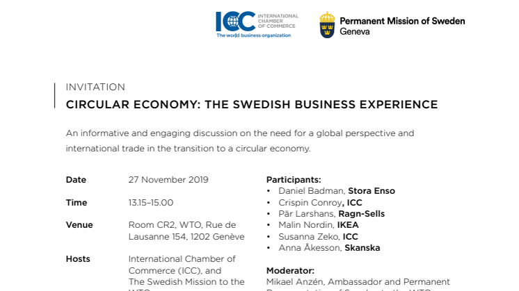Circular Economy: the Swedish Business Experience
