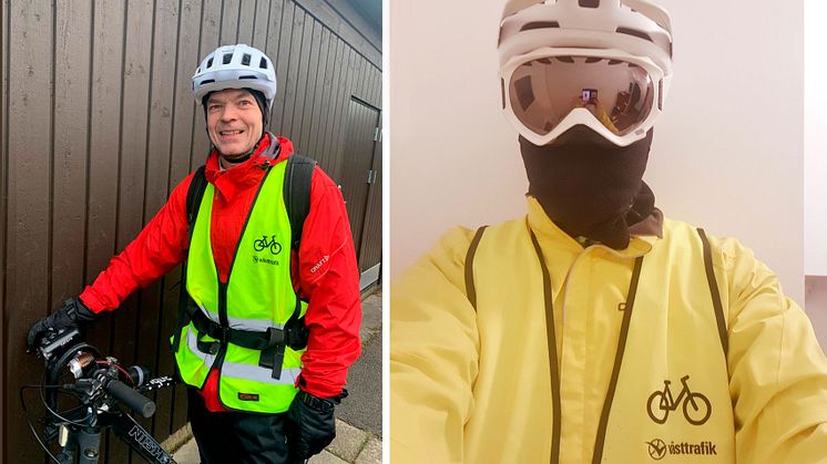 Tony Borgvall är den som cyklat allra mest bland Partilles 19 deltagare i projekt Vintercyklist. När temperaturen sjönk ner mot -14 grader Celsius i december så åkte skidglasögonen och skidhandskarna på för att klara vinterkylan.