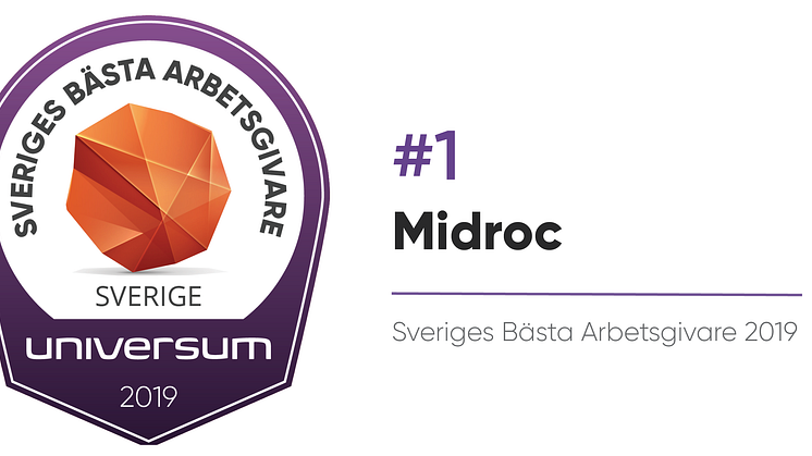 Midroc är Sveriges bästa arbetsgivare!