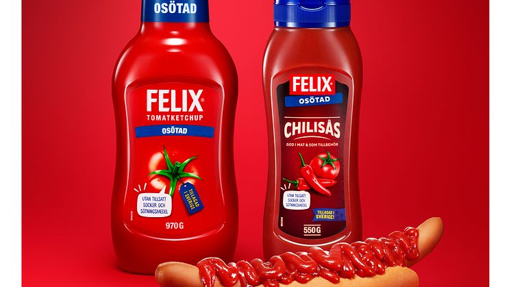 Felix Osötad ketchup och chilisås