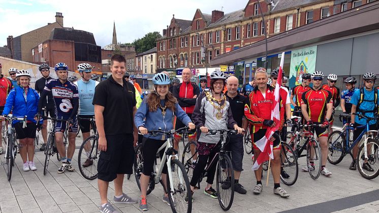 Mayor gets on her bike for the Tour de Bury 