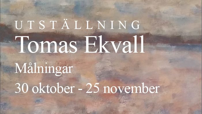 Tomas Ekvall ställer ut på Lindesbergs stadsbibliotek